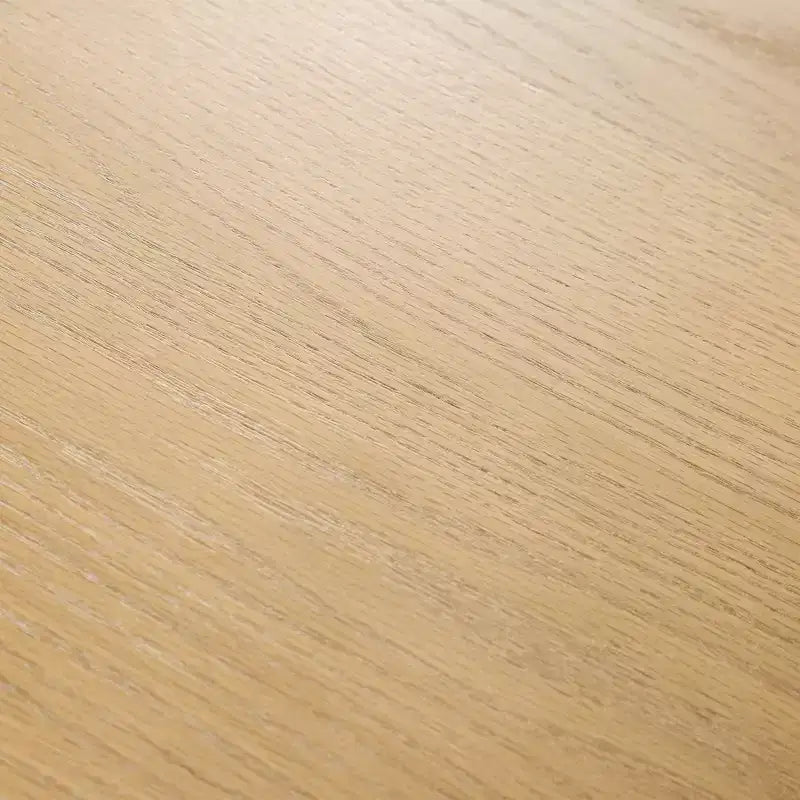 Oval Wood Dining Table with Metal Legs