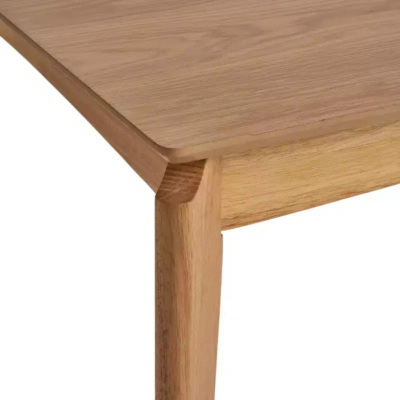 Mid-Century Modern Wood and Fabric 7-Piece Dining Set