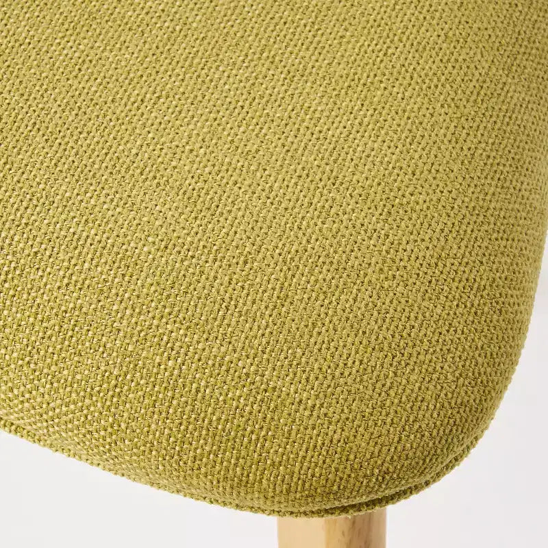 Mid-Century Modern Wood and Fabric 7-Piece Dining Set