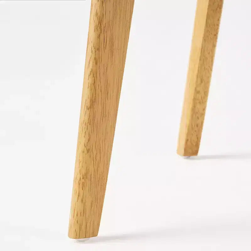 Mid-Century Modern Wood and Fabric 7-Piece Dining Set