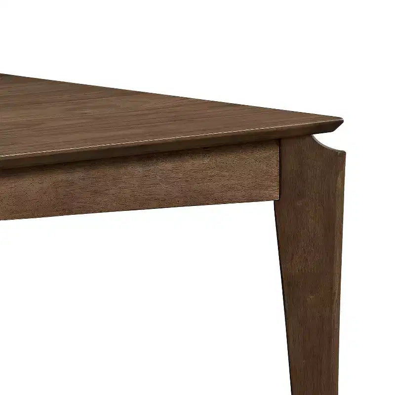 Mid-Century Modern Wood and Fabric 7-Piece Dining Set