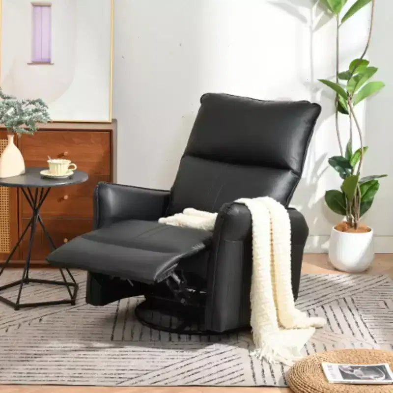 Swivel Rocking Recliner Chair, Nursery Glider Chair for Bedroom