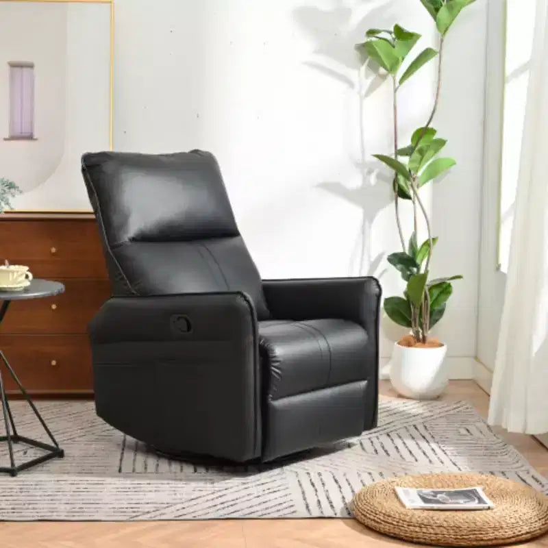 Swivel Rocking Recliner Chair, Nursery Glider Chair for Bedroom
