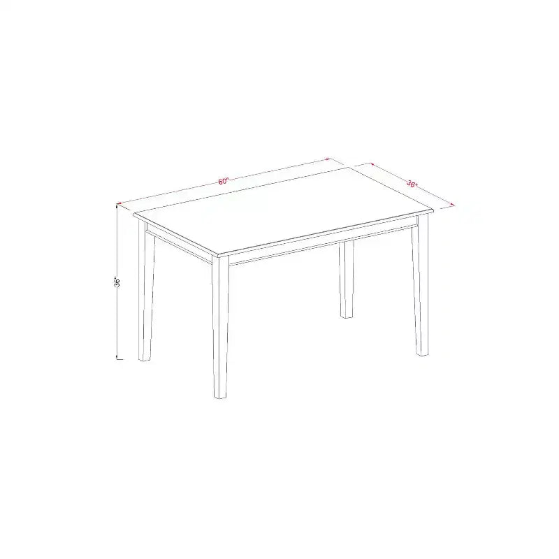 Counter Height Dining Table, Rustic Mahogany Finish, 36x60 with Expansion Leaf