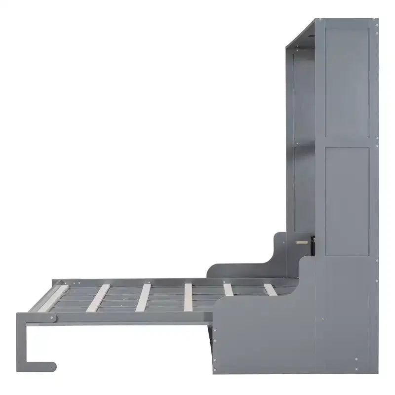Queen Size Murphy Bed Wall Bed, Folds into Cabinet with Cushion, Easy-to-Use