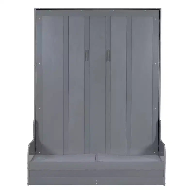 Queen Size Murphy Bed Wall Bed, Folds into Cabinet with Cushion, Easy-to-Use