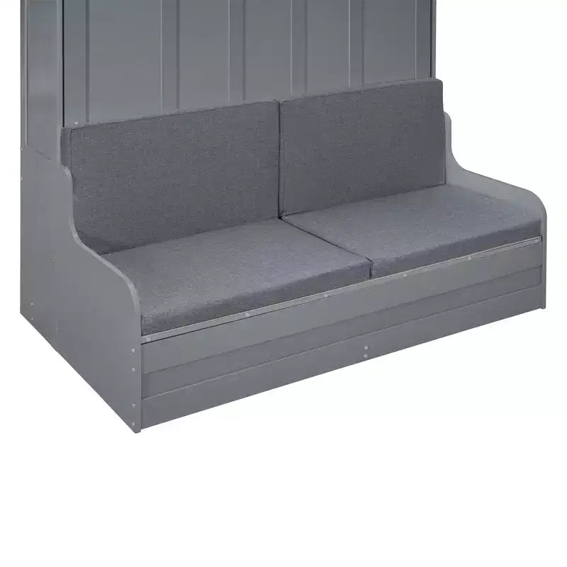 Queen Size Murphy Bed Wall Bed, Folds into Cabinet with Cushion, Easy-to-Use