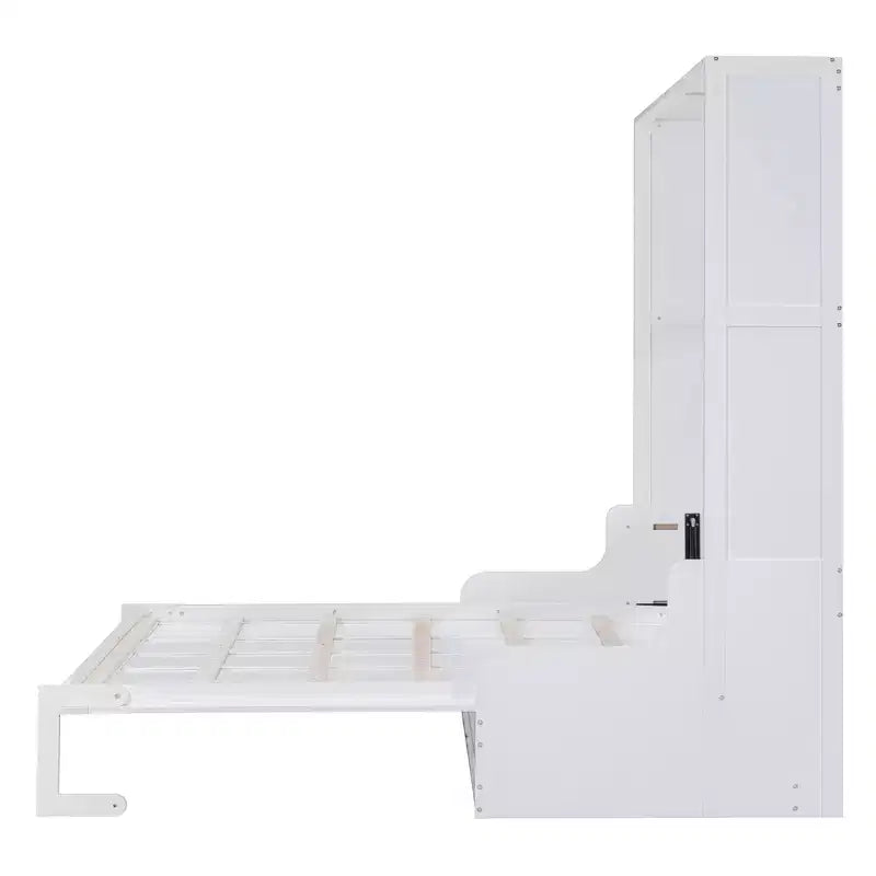 Queen Size Murphy Bed Wall Bed, Folds into Cabinet with Cushion, Easy-to-Use