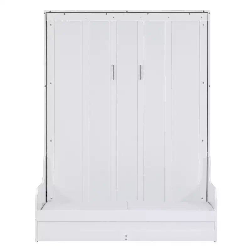 Queen Size Murphy Bed Wall Bed, Folds into Cabinet with Cushion, Easy-to-Use