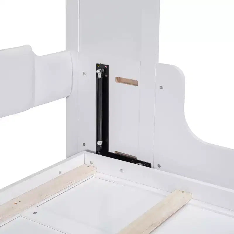 Queen Size Murphy Bed Wall Bed, Folds into Cabinet with Cushion, Easy-to-Use