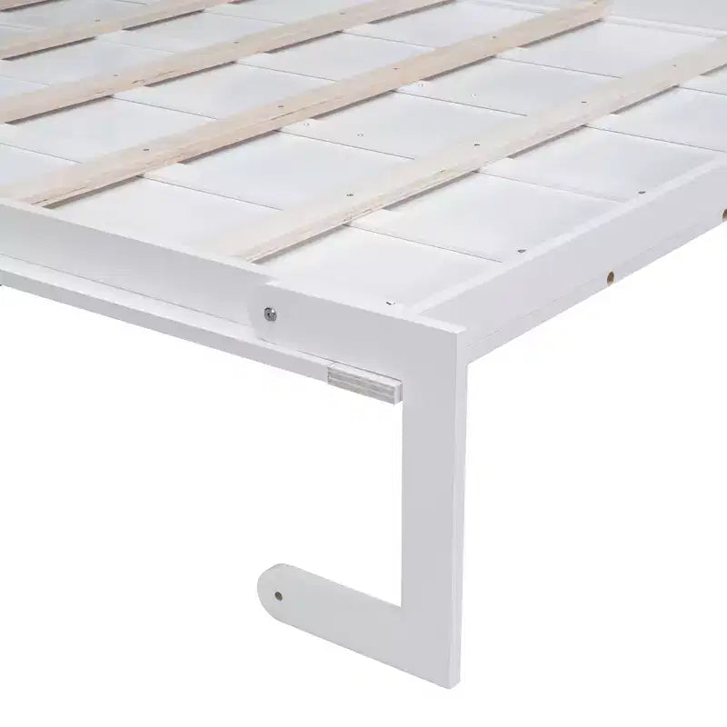 Queen Size Murphy Bed Wall Bed, Folds into Cabinet with Cushion, Easy-to-Use
