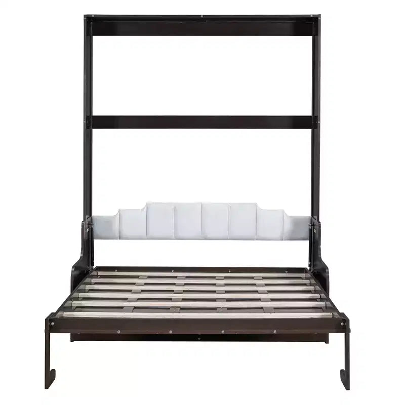 Queen Size Murphy Bed Wall Bed, Folds into Cabinet with Cushion, Easy-to-Use