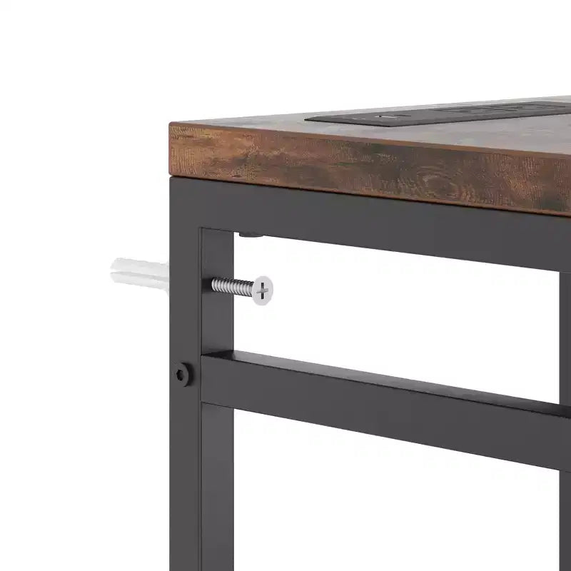 Farmhouse 9 Drawer Dresser with Charging Station for Bedroom, Closet, Living Room