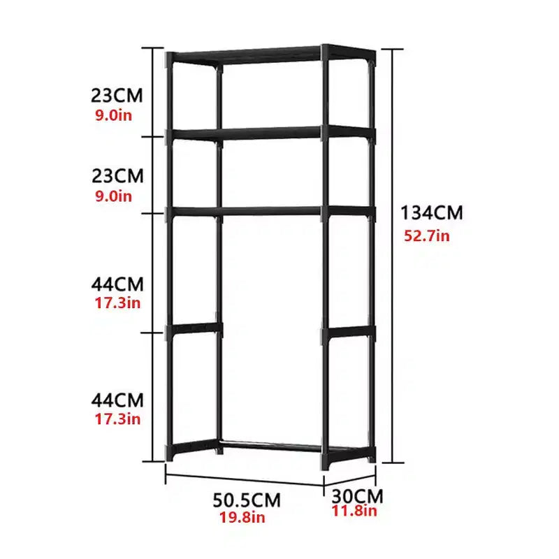 Space-Saving 3-Tier Over-The-Toilet Storage Cabinet, Freestanding Bathroom Organizer Rack, Easy Assembly, for Bathroom