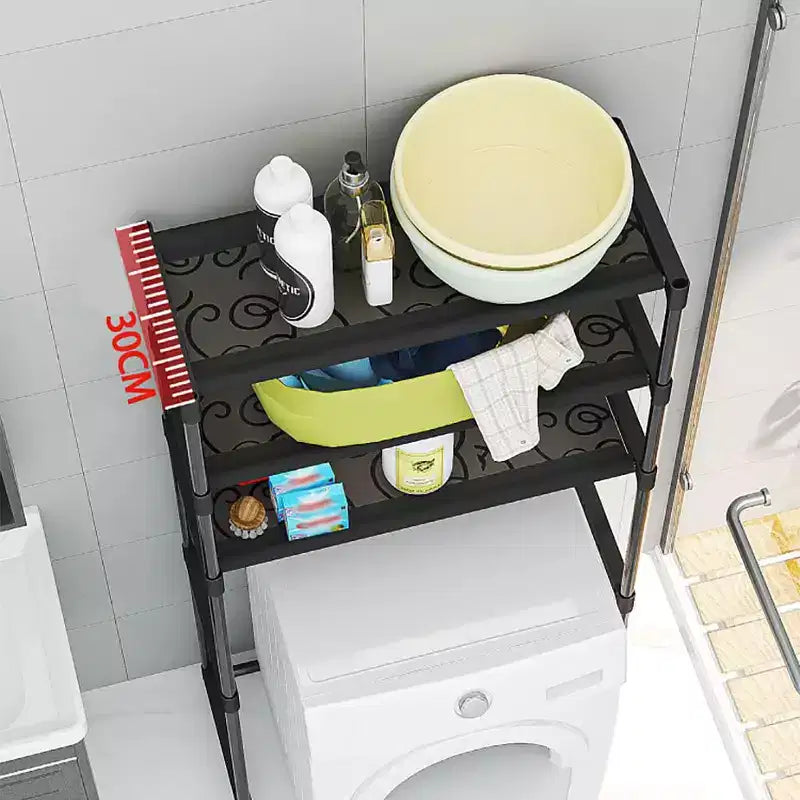 Space-Saving 3-Tier Over-The-Toilet Storage Cabinet, Freestanding Bathroom Organizer Rack, Easy Assembly, for Bathroom
