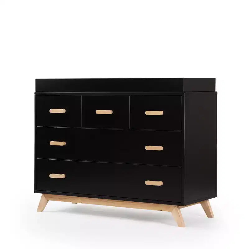 5-Drawer Nursery Dresser, Black