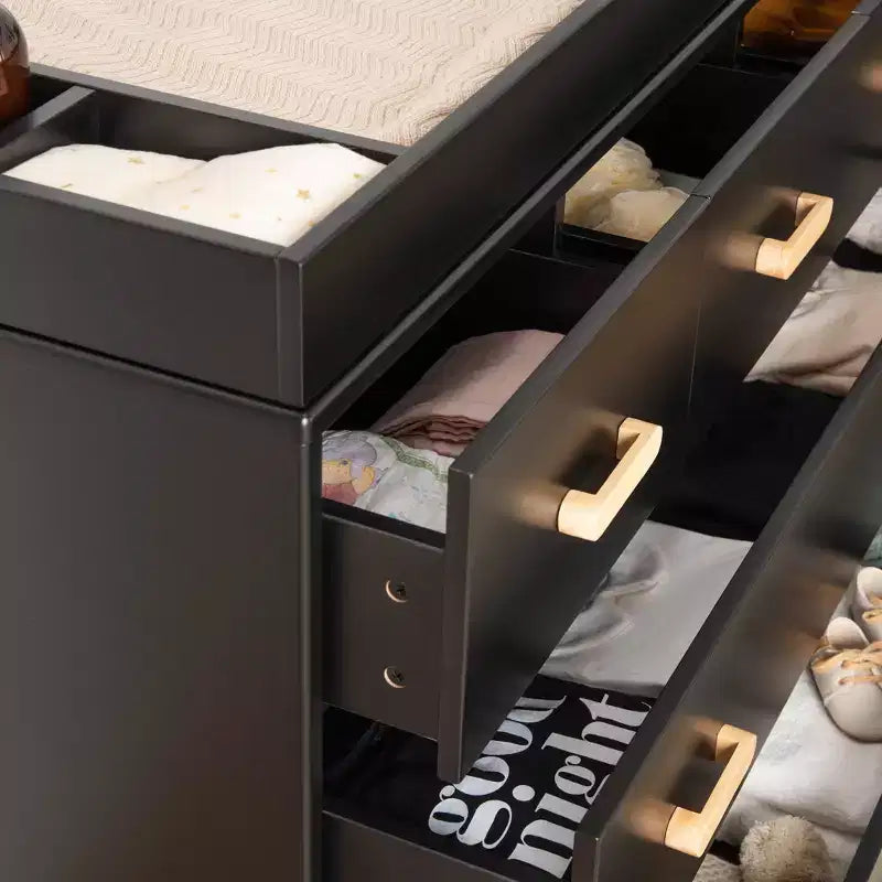 5-Drawer Nursery Dresser, Black