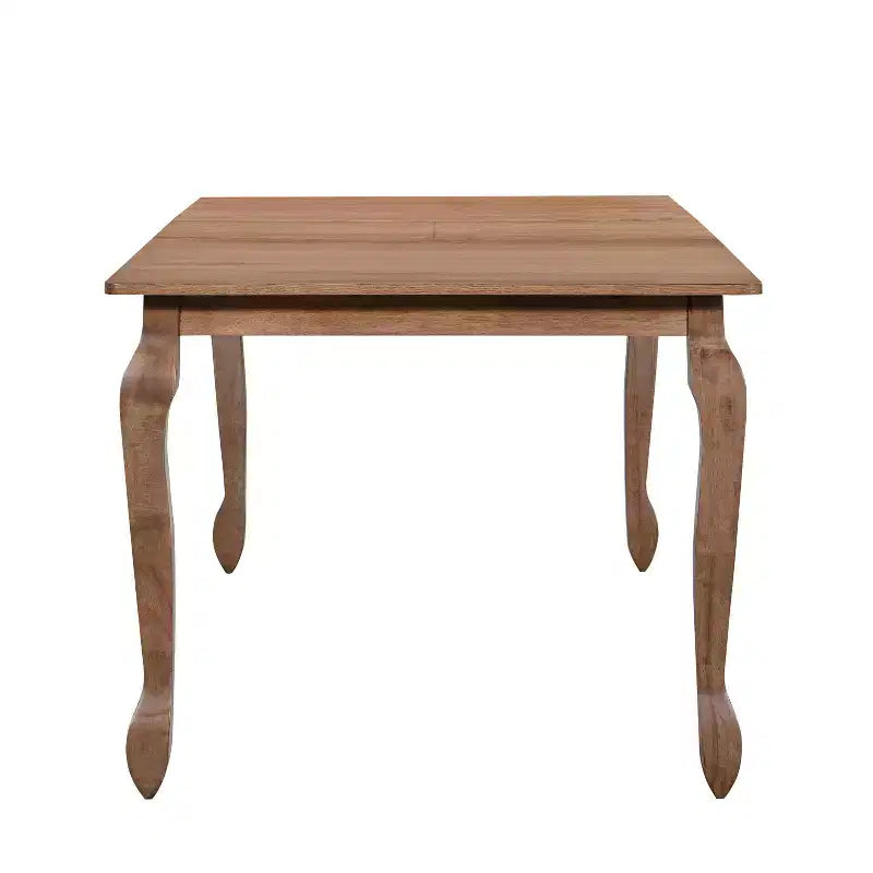 Christopher Knight Home Thaddea 7-Piece Farmhouse Expandable Rubberwood Dining Set with Rattan Fabric Upholstered Chairs