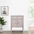 Vintage Bone White Wine Rack Cabinet