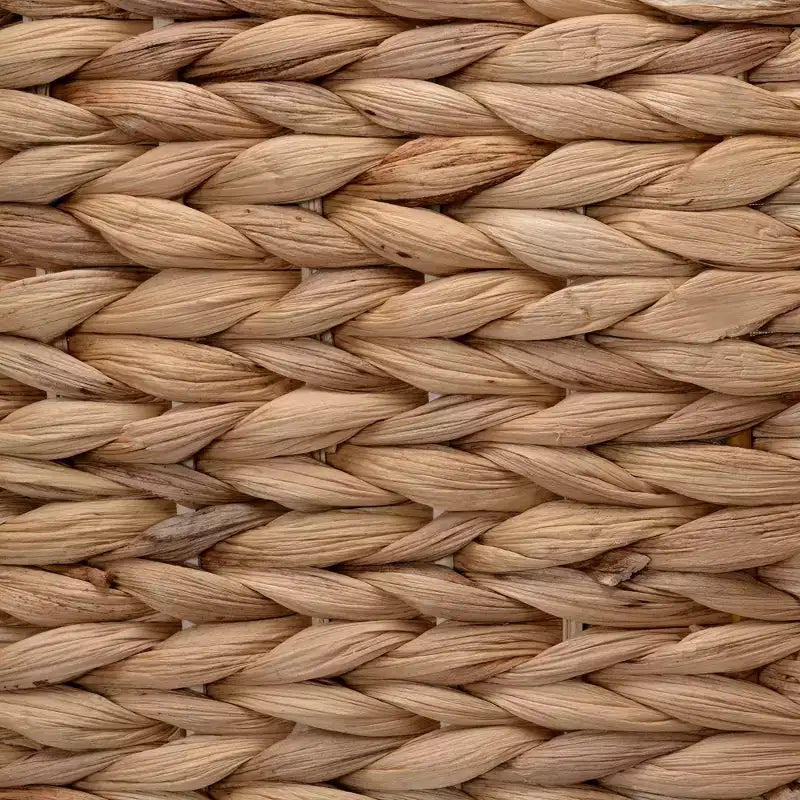Handmade Wicker Laundry Hampers with Lids, Set of 2, Natural
