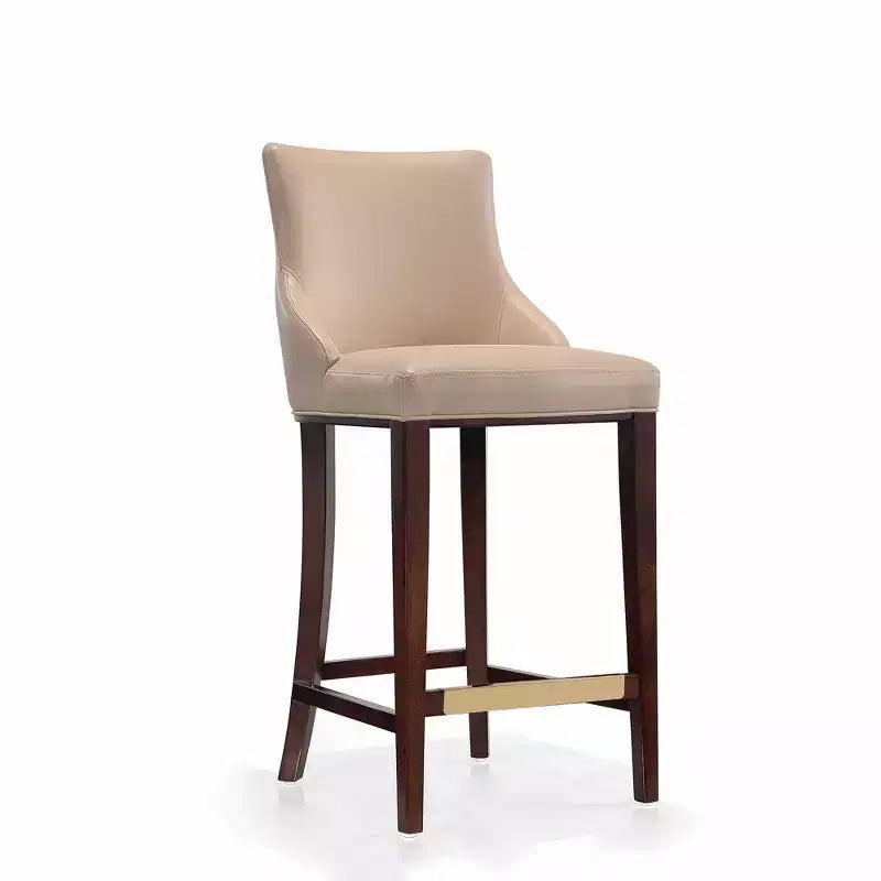 Manhattan Comfort Set of 3 Shubert Modern Leatherette Upholstered Barstools