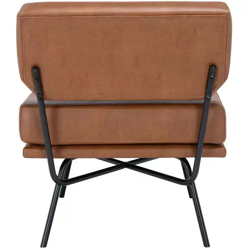 Velvet Accent Chair, Dusty Rose and Black, Armless
