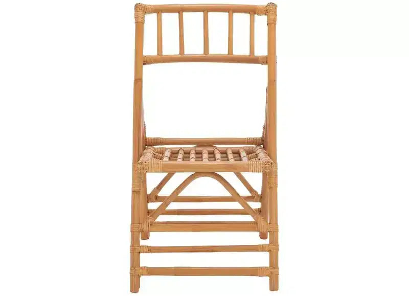 Rattan Folding Accent Chair, Set of 2, Black