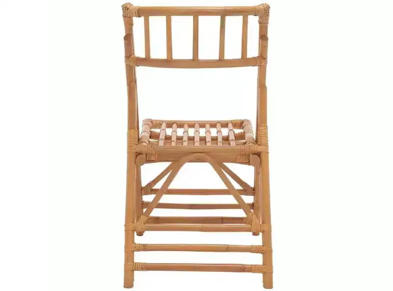 Rattan Folding Accent Chair, Set of 2, Black