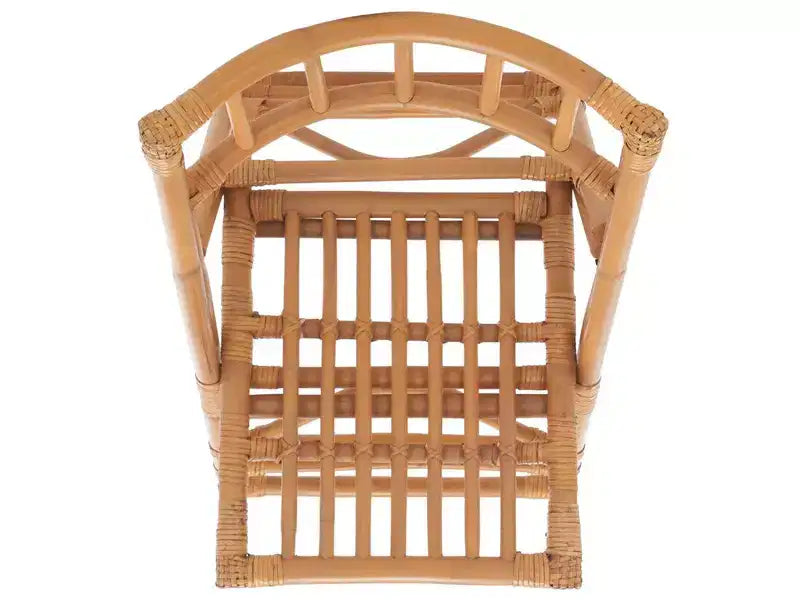 Rattan Folding Accent Chair, Set of 2, Black