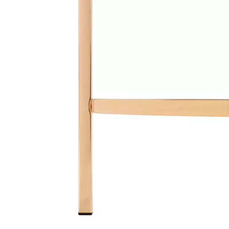 Round Glam Side Table - Polished Gold