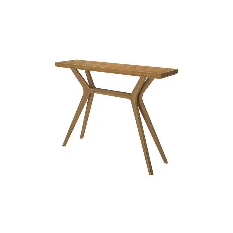 46-Inch Solid Wood Scandinavian Console Table, Narrow Entryway Table for Hallway, Living Room