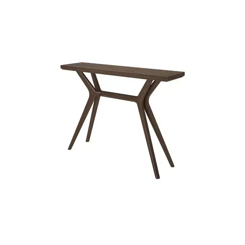 46-Inch Solid Wood Scandinavian Console Table, Narrow Entryway Table for Hallway, Living Room