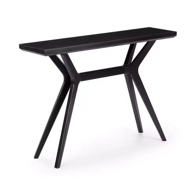 46-Inch Solid Wood Scandinavian Console Table, Narrow Entryway Table for Hallway, Living Room